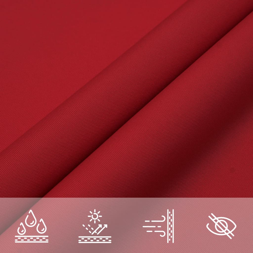 Vela Parasole in Tela Oxford Quadrata 2x2 m Rossa | homemem39