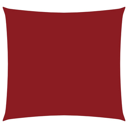 Vela Parasole in Tela Oxford Quadrata 3,6x3,6 m Rosso