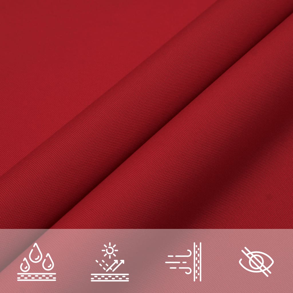 Vela Parasole in Tela Oxford Quadrata 4x4 m Rossa | homemem39
