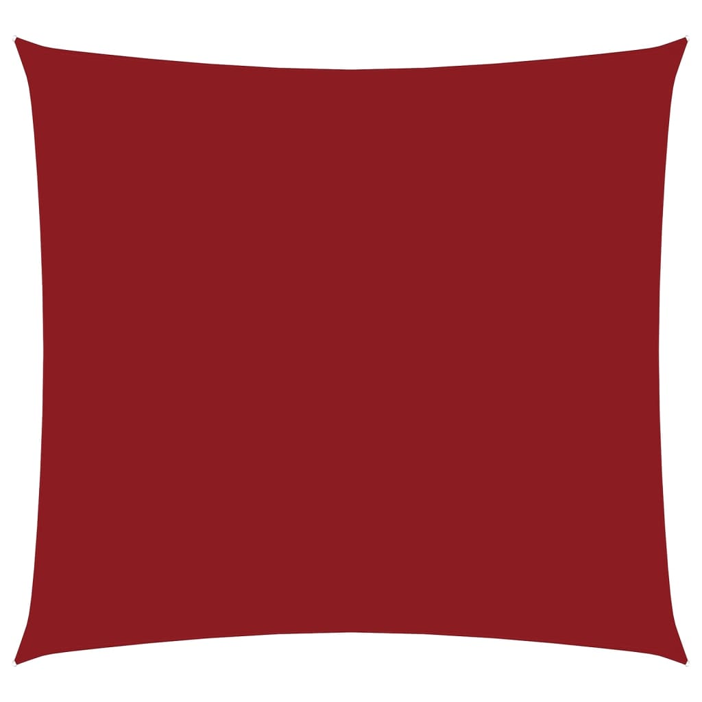 Parasole a Vela in Tela Oxford Quadrato 4,5x4,5 m Rosso | homemem39