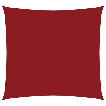Parasole a Vela in Tela Oxford Quadrato 4,5x4,5 m Rosso