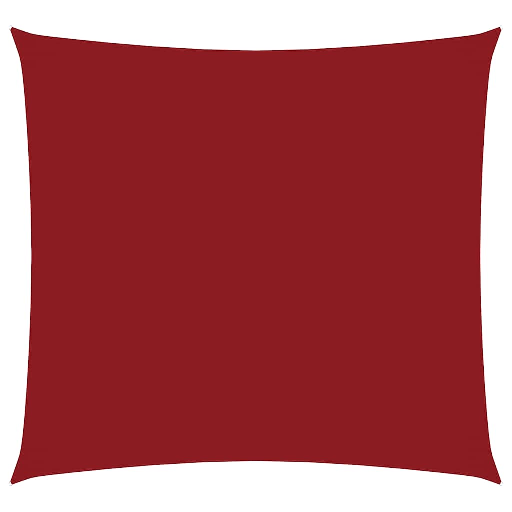 Parasole a Vela in Tela Oxford Quadrato 4,5x4,5 m Rosso