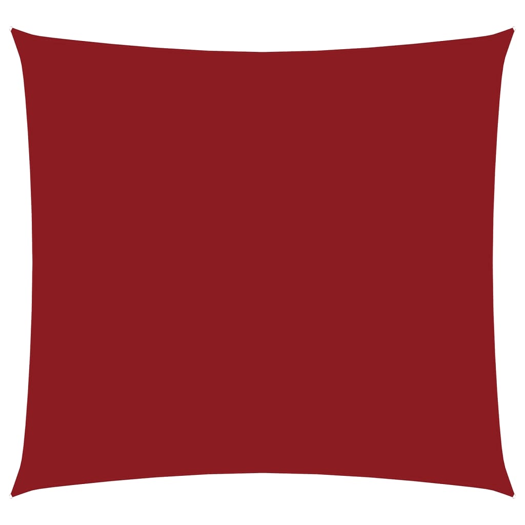 Vela Parasole in Tela Oxford Quadrata 5x5 m Rosso