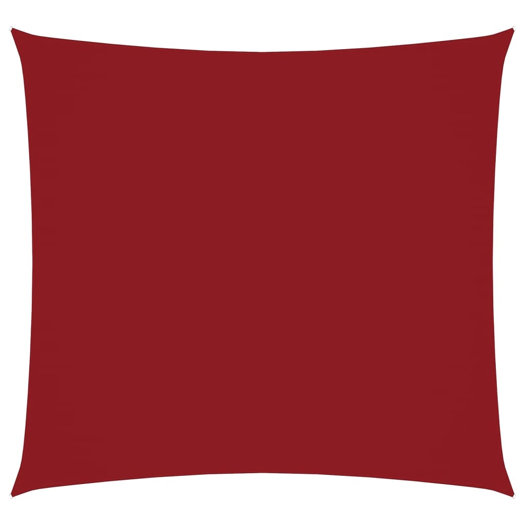 Parasole a Vela in Tela Oxford Quadrata 6x6 m Rosso | homemem39