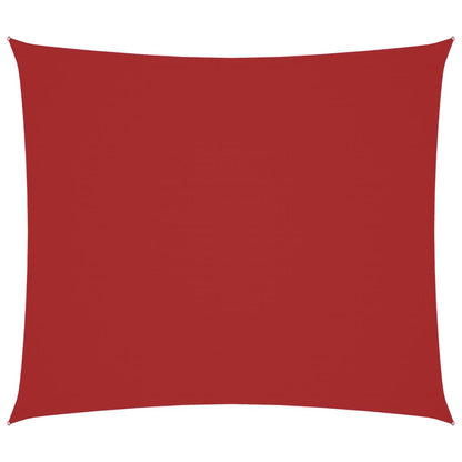 Parasole a Vela Tessuto Oxford Rettangolare 2x2,5 m Rosso