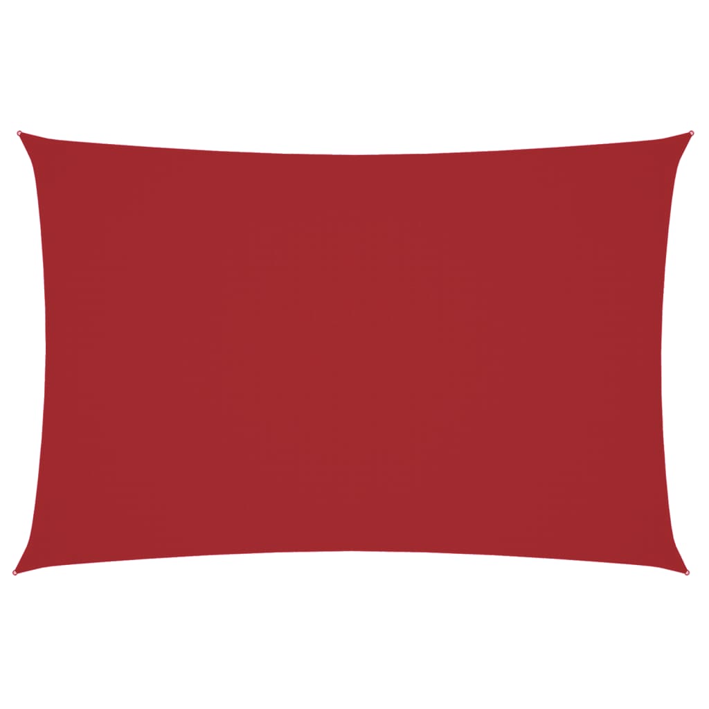 Parasole a Vela Oxford Rettangolare 2x4 m Rosso | homemem39