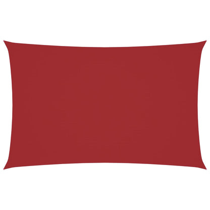 Parasole a Vela Oxford Rettangolare 2x4,5 m Rosso