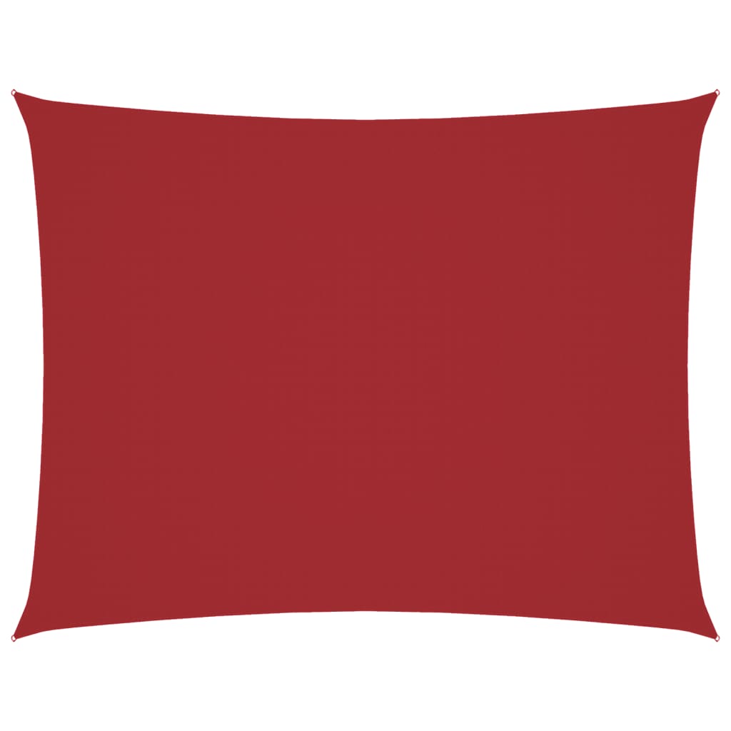 Parasole a Vela Oxford Rettangolare 2,5x4 m Rosso | homemem39