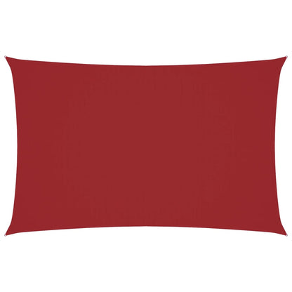 Parasole a Vela Oxford Rettangolare 2,5x5 m Rosso | homemem39