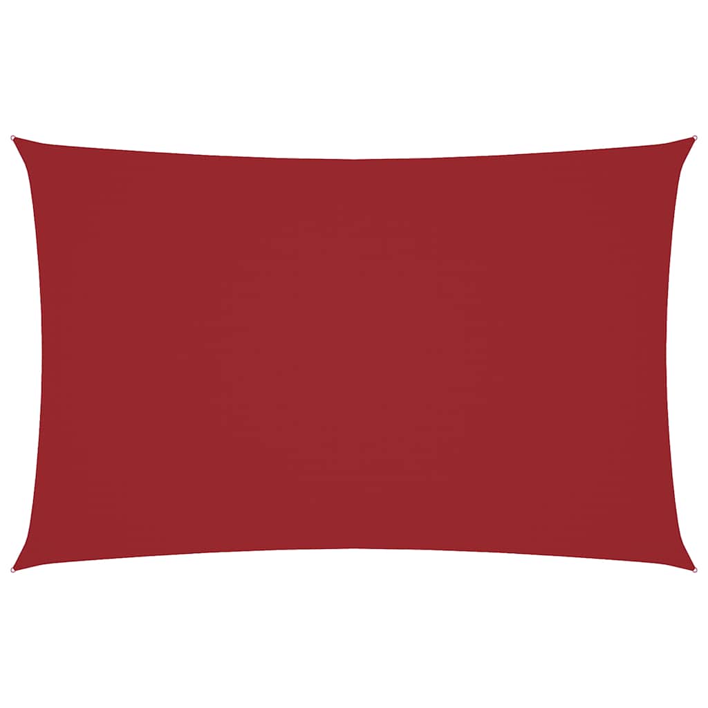 Parasole a Vela Oxford Rettangolare 2,5x5 m Rosso