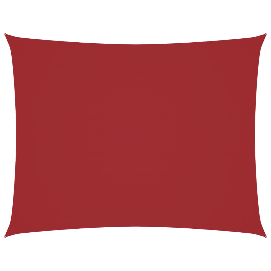 Parasole a Vela Oxford Rettangolare 3x4 m Rosso | homemem39