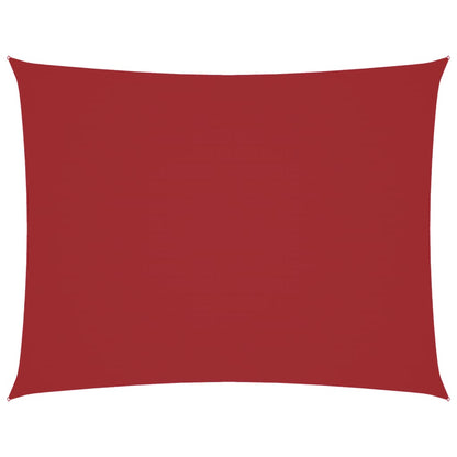 Parasole a Vela Oxford Rettangolare 3x4 m Rosso | homemem39