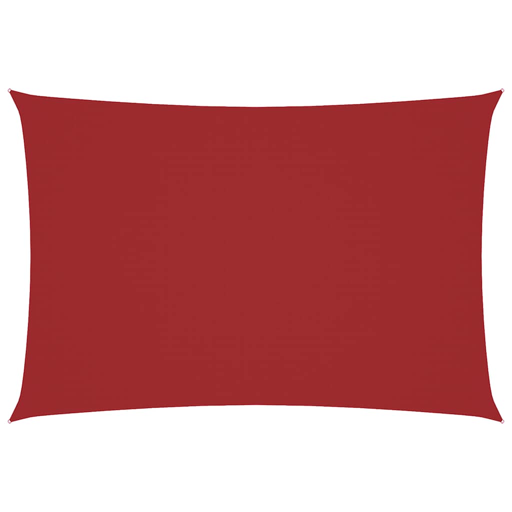 Parasole a Vela Oxford Rettangolare 3x5 m Rosso