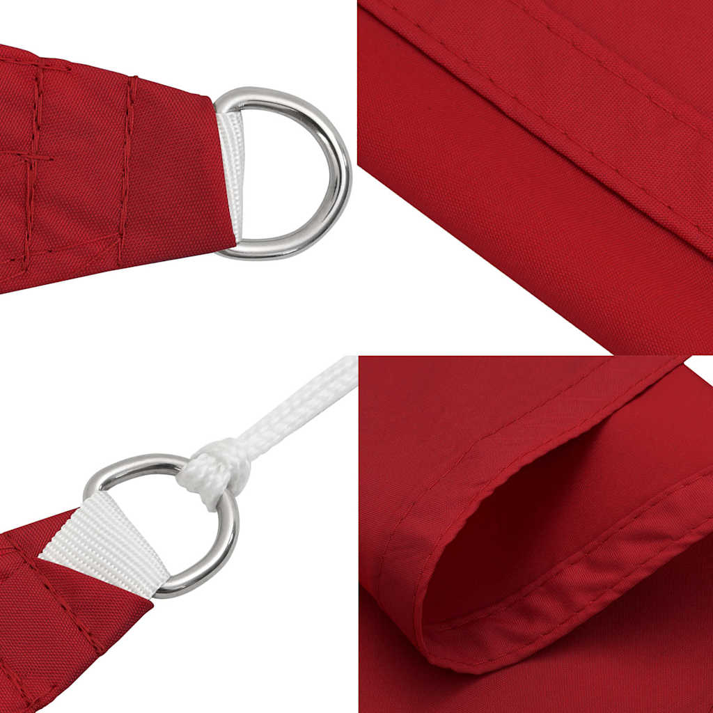Parasole a Vela Oxford Rettangolare 3x5 m Rosso