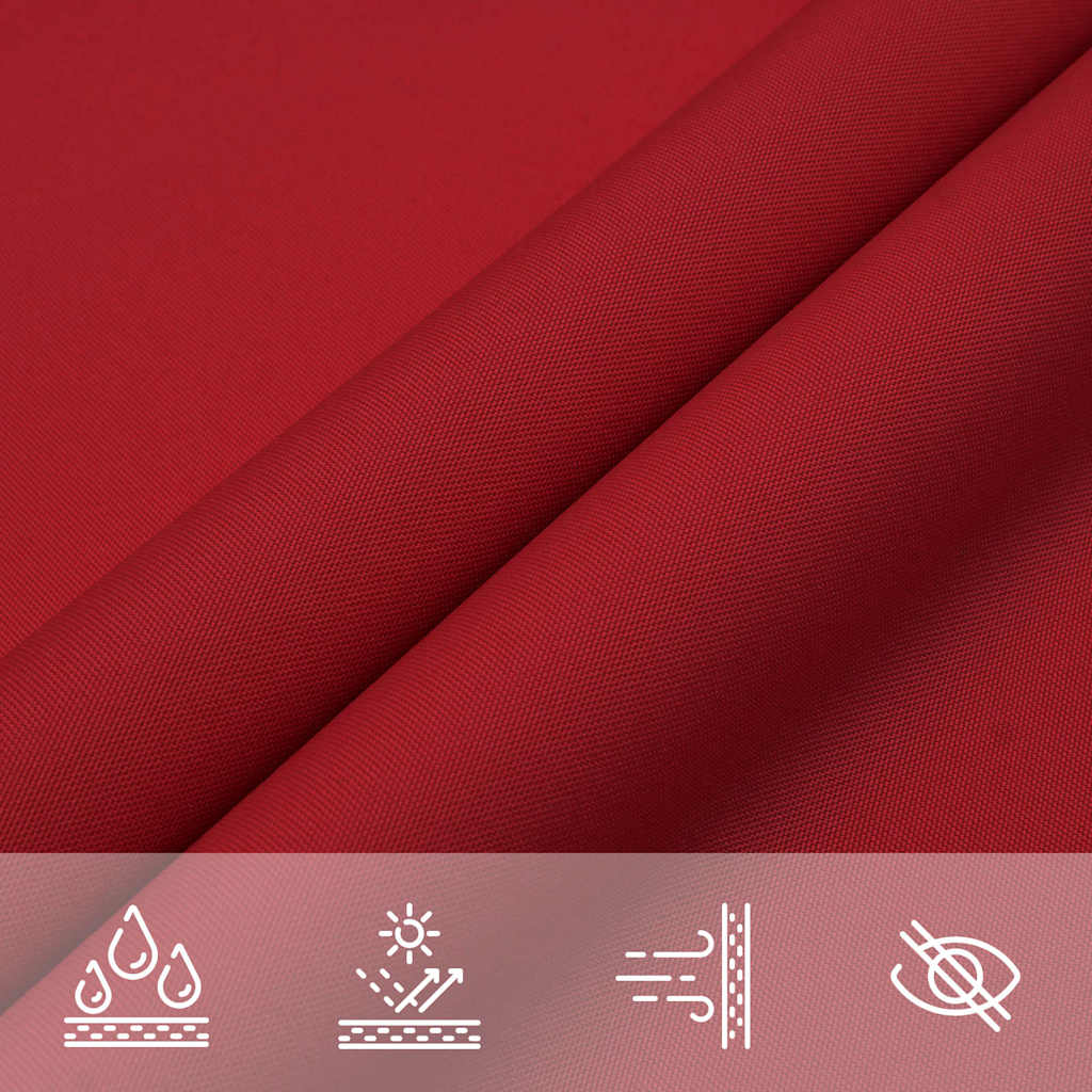 Parasole a Vela Oxford Rettangolare 3x5 m Rosso