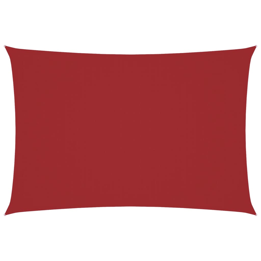 Parasole a Vela Oxford Rettangolare 3x6 m Rosso | homemem39