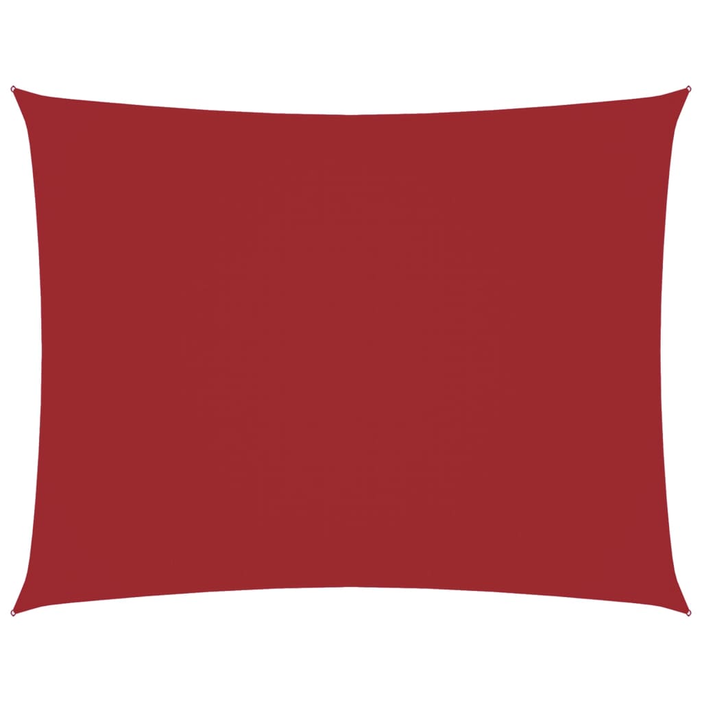 Parasole a Vela Oxford Rettangolare 3,5x4,5 m Rosso