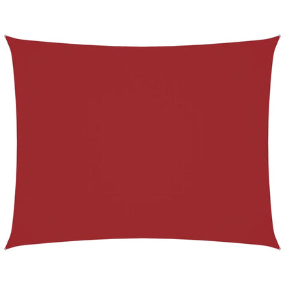 Parasole a Vela Oxford Rettangolare 4x5 m Rosso | homemem39