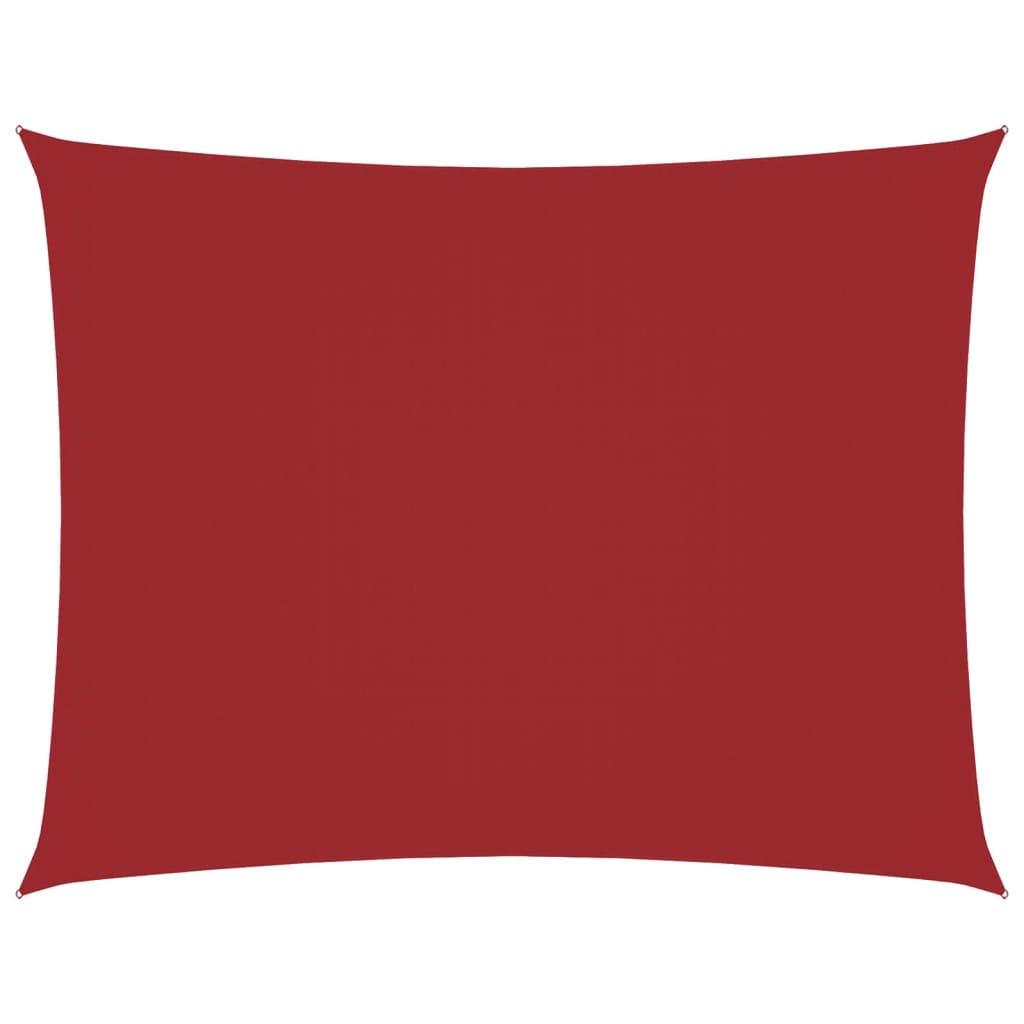 Parasole a Vela Oxford Rettangolare 4x5 m Rosso