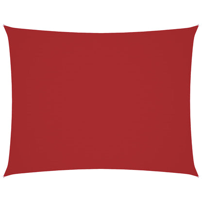 Parasole a Vela in Oxford Rettangolare 4x6 m Rosso