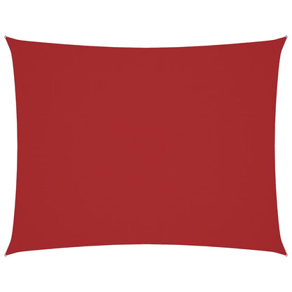 Parasole a Vela in Oxford Rettangolare 4x6 m Rosso