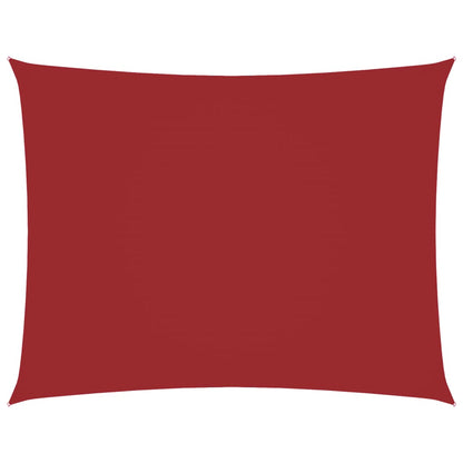 Parasole a Vela Oxford Rettangolare 5x6 m Rosso