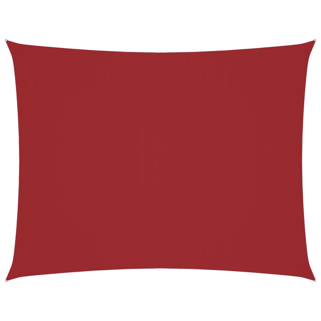 Parasole a Vela Tessuto Oxford Rettangolare 5x7m Rosso | homemem39