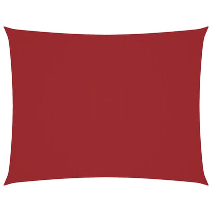 Parasole a Vela Tessuto Oxford Rettangolare 5x7m Rosso | homemem39