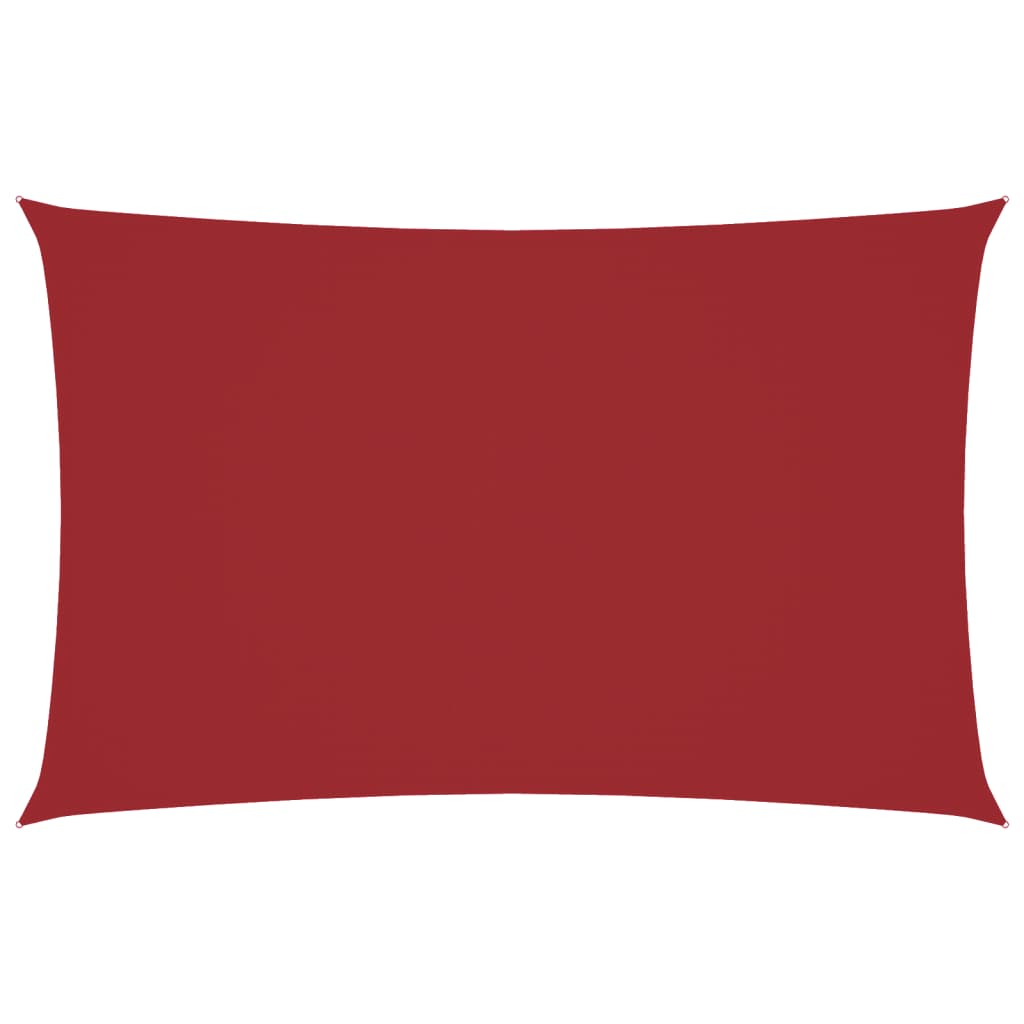 Parasole a Vela Oxford Rettangolare 5x8 m Rosso