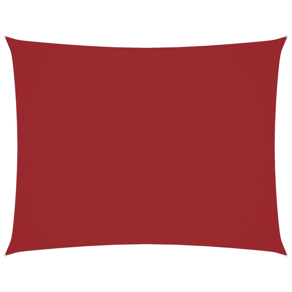 Parasole a Vela Oxford Rettangolare 6x7 m Rosso | homemem39