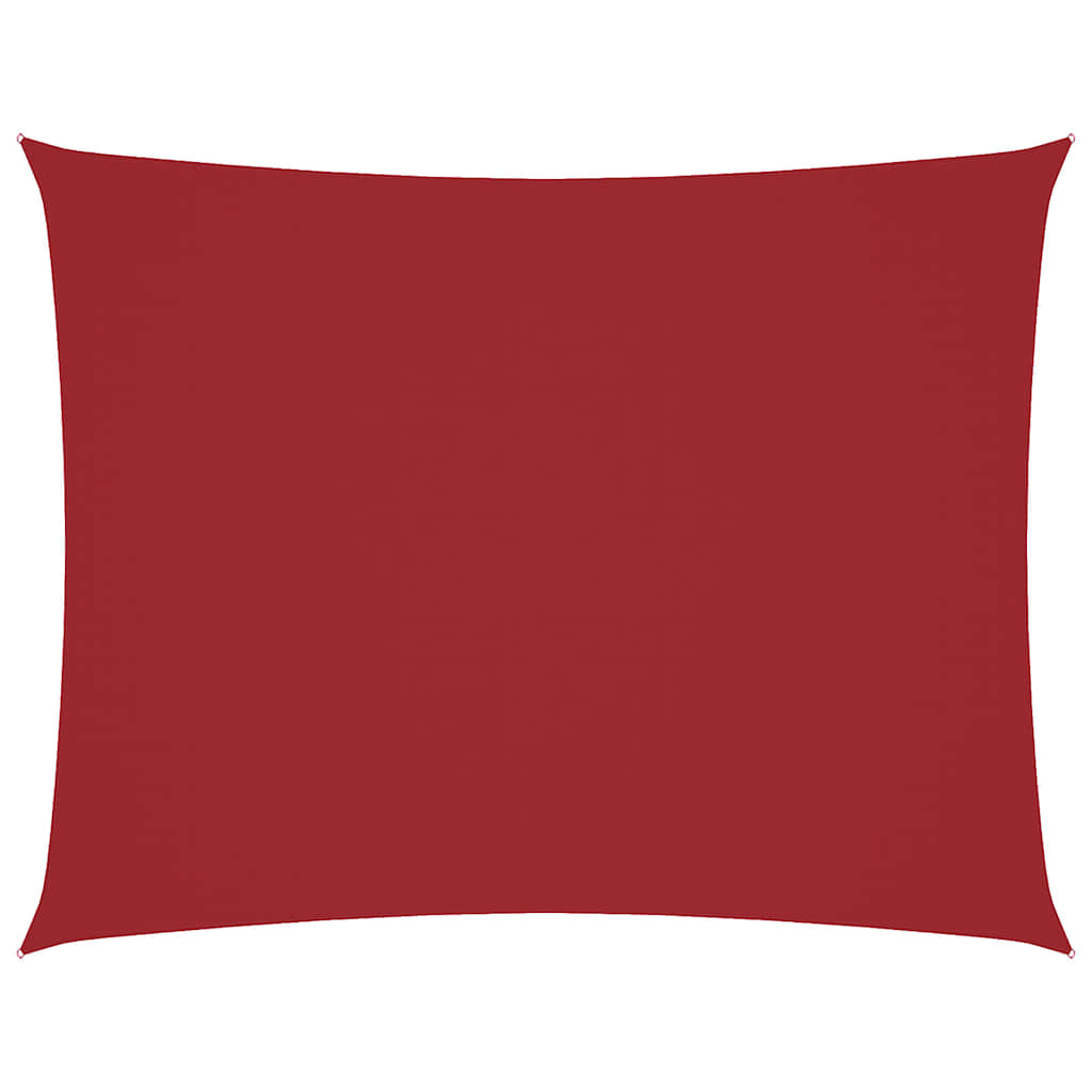 Parasole a Vela Oxford Rettangolare 6x7 m Rosso