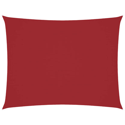Parasole a Vela Oxford Rettangolare 6x7 m Rosso