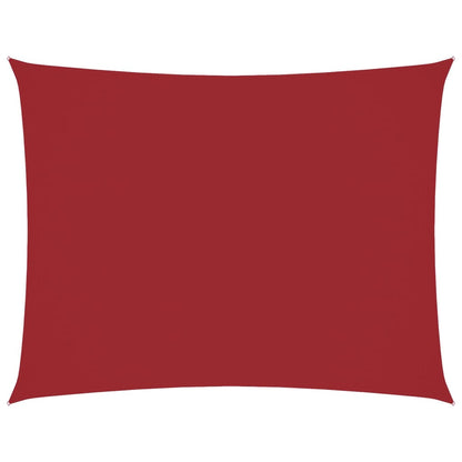 Parasole a Vela Oxford Rettangolare 6x8 m Rosso