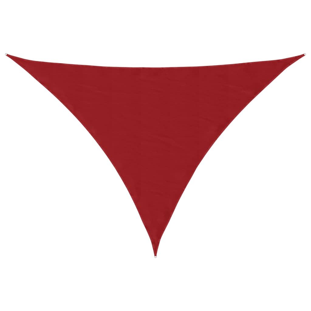 Parasole a Vela Oxford Triangolare 4x5x5 m Rosso