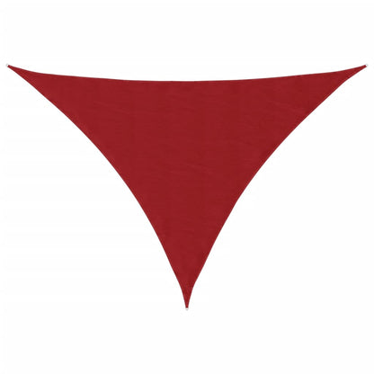 Parasole a Vela Oxford Triangolare 5x6x6 m Rosso