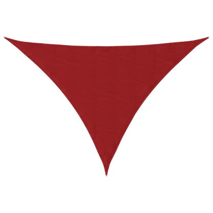 Parasole a Vela Oxford Triangolare 5x5x6 m Rosso | homemem39