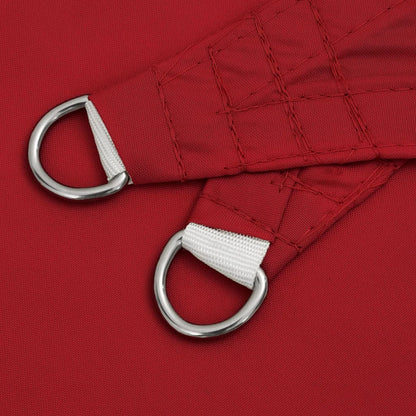 Parasole a Vela Oxford Triangolare 4x5x6,4 m Rosso | homemem39