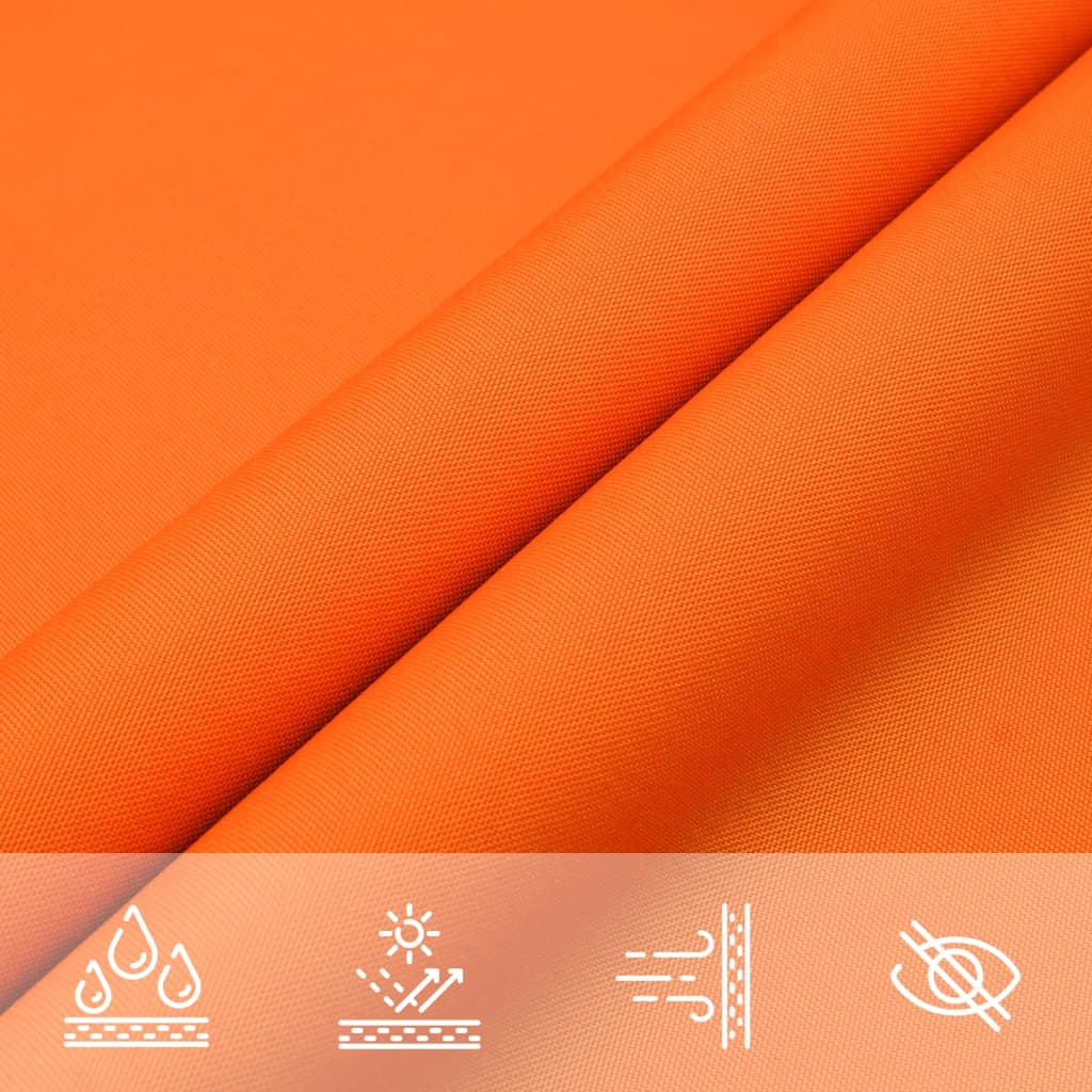 Parasole a Vela Oxford Rettangolare 2,5x5 m Arancione