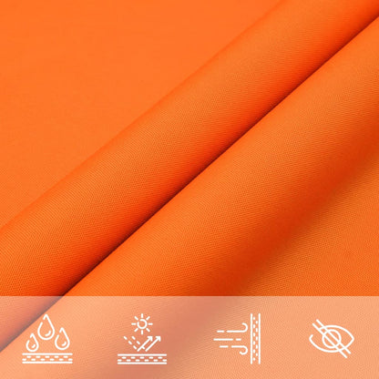 Parasole a Vela Oxford Triangolare 4x4x4 m Arancione | homemem39