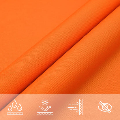 Parasole a Vela Oxford Triangolare 5x5x6 m Arancione | homemem39