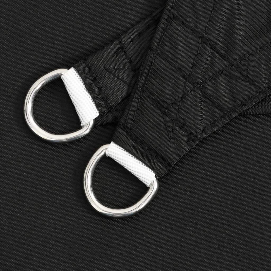 Parasole a Vela in Tela Oxford Quadrata 7x7 m Nero - homemem39