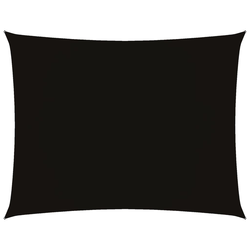 Parasole a Vela Oxford Rettangolare 2x3 m Nero | homemem39
