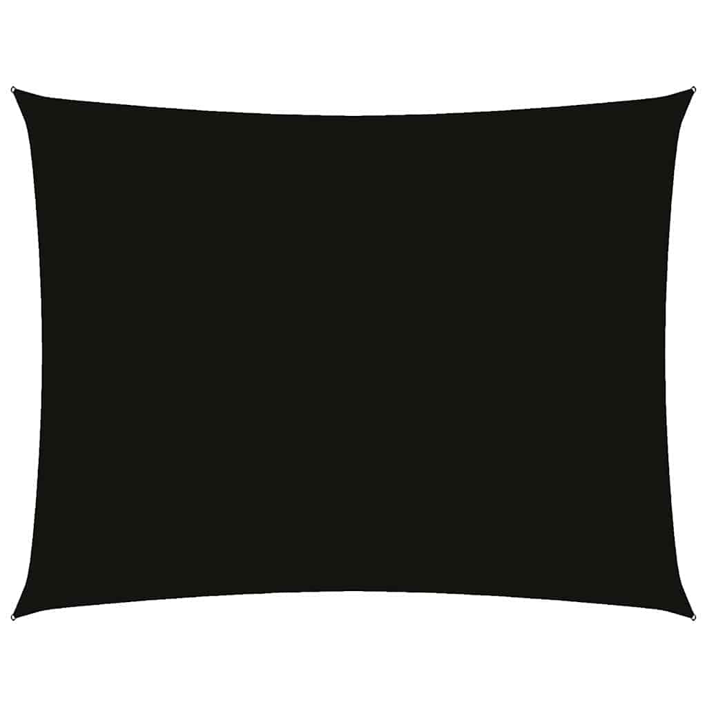 Parasole a Vela Oxford Rettangolare 3x4 m Nero