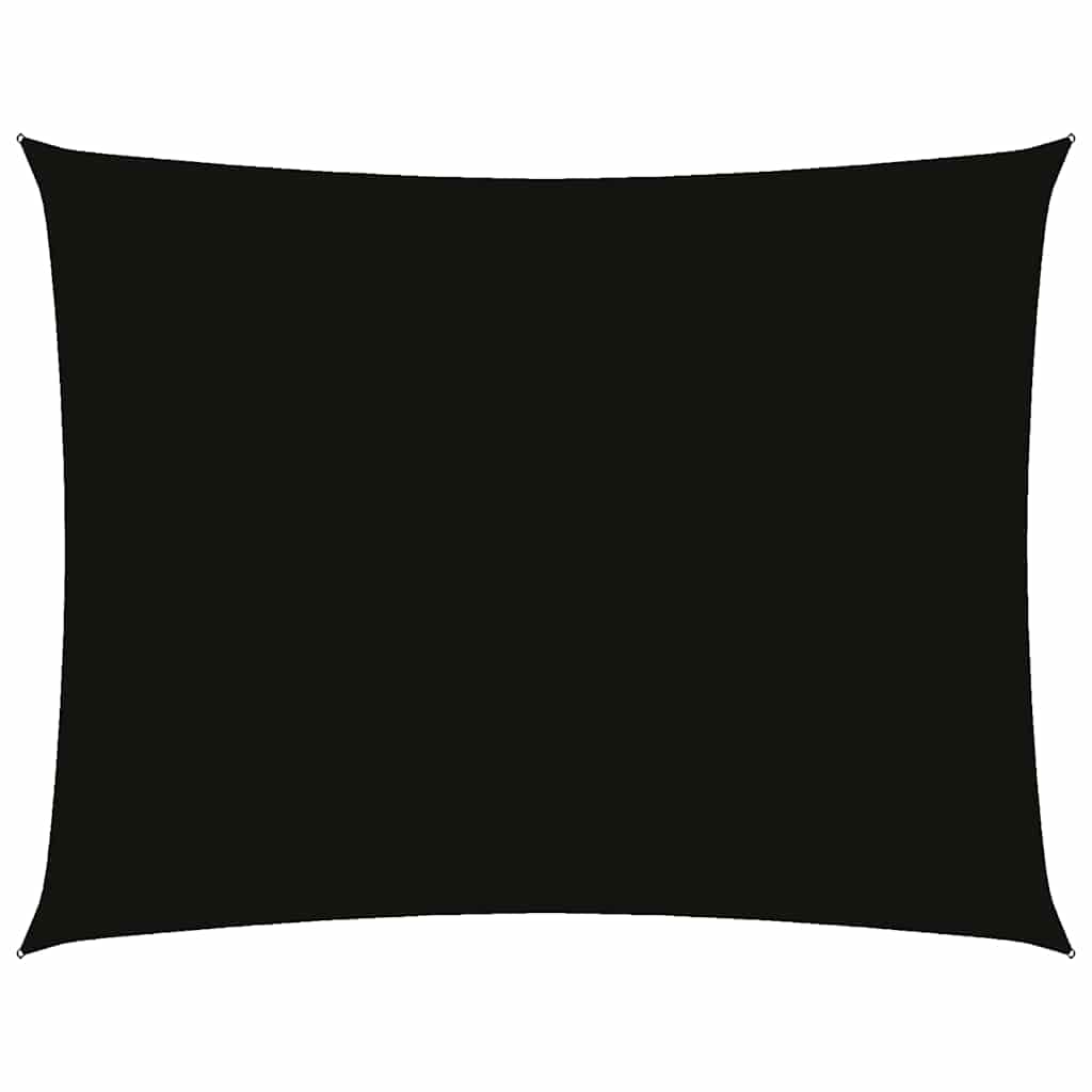 Parasole a Vela Oxford Rettangolare 3x6 m Nero