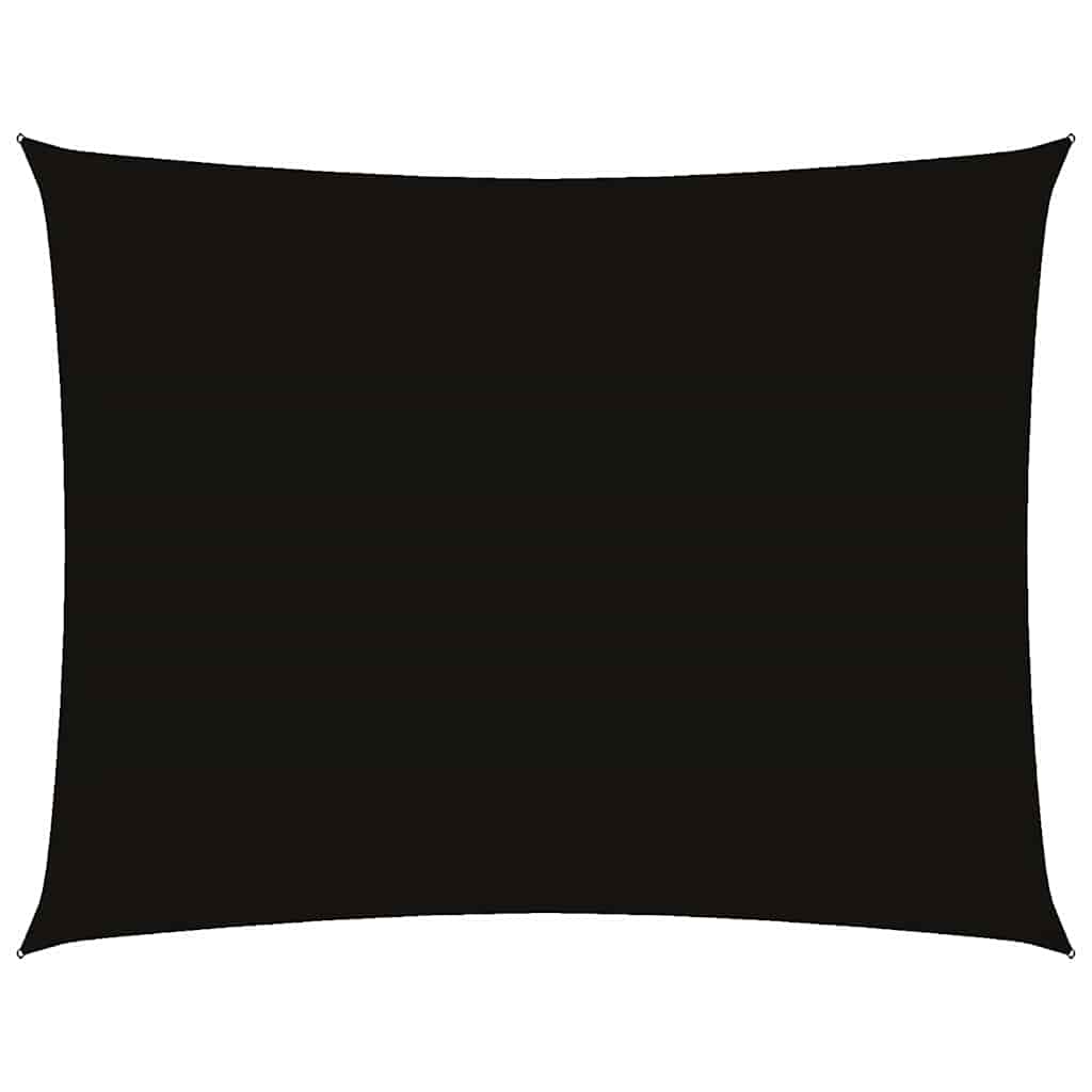 Parasole a Vela Oxford Rettangolare 4x5 m Nero
