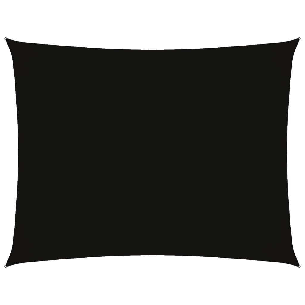 Parasole a Vela in Oxford Rettangolare 4x6 m Nero | homemem39