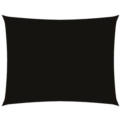 Parasole a Vela in Oxford Rettangolare 4x6 m Nero | homemem39