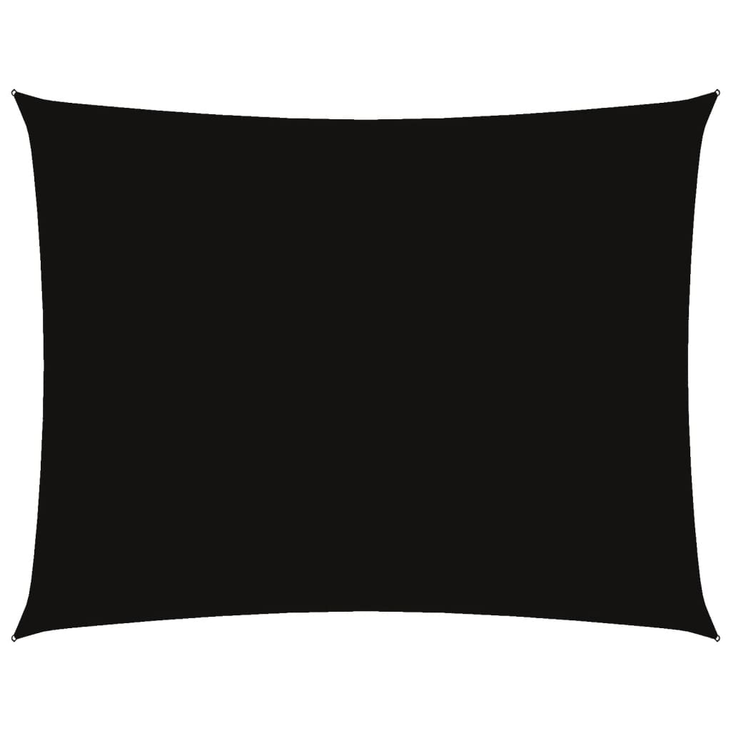 Parasole a Vela Oxford Rettangolare 5x6 m Nero | homemem39