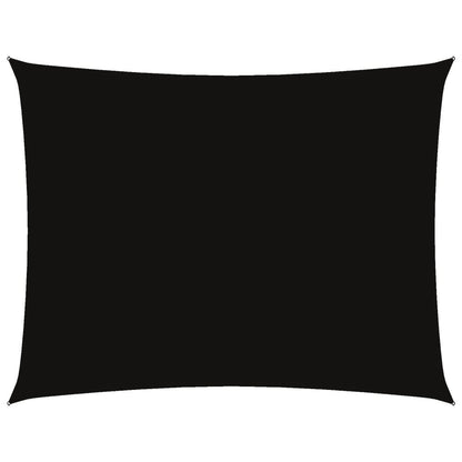 Parasole a Vela Oxford Rettangolare 5x6 m Nero