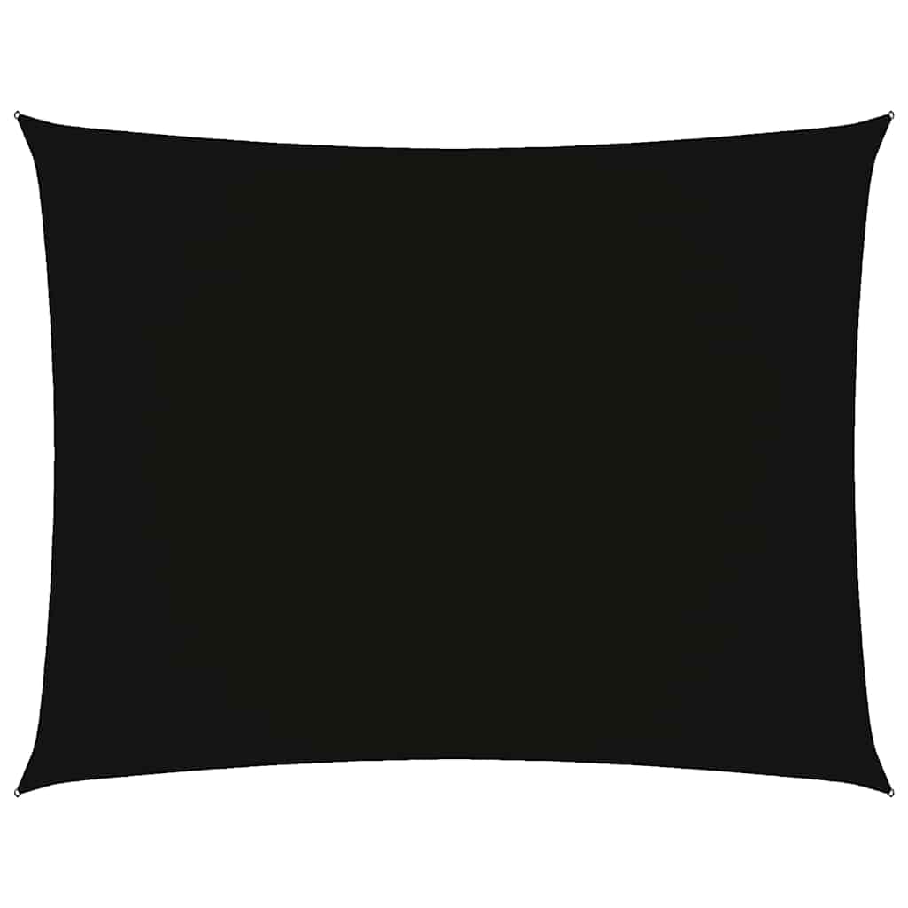 Parasole a Vela Oxford Rettangolare 5x6 m Nero